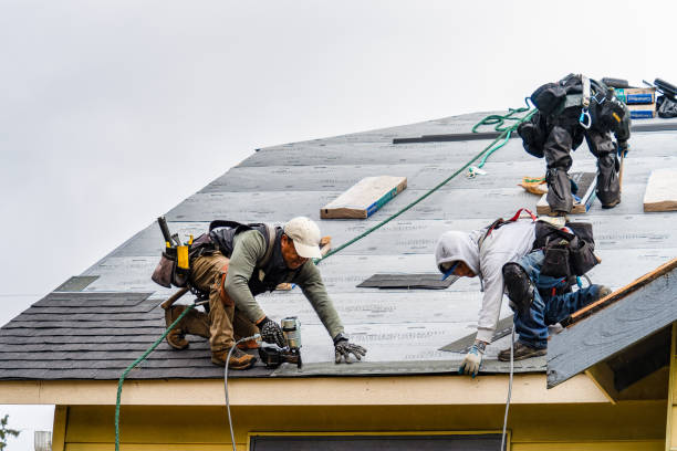 Professional Gutter Installation technician working in Gate City, VA
